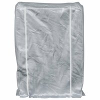 Haardhoutrek met regenhoes 100x25x150 cm gegalvaniseerd staal 6