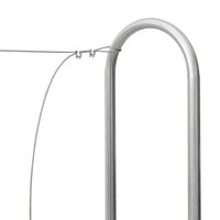 Haardhoutrek met regenhoes 250x25x150 cm gegalvaniseerd staal 9