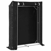 Haardhoutrek met regenhoes 150x40x200 cm gegalvaniseerd staal 2