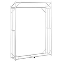 Haardhoutrek met regenhoes 150x40x200 cm gegalvaniseerd staal 6