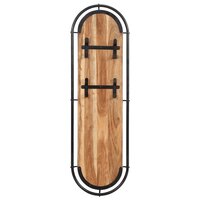 Wandkapstokken 2 st met 4 haken massief acaciahout 5