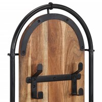 Wandkapstokken 2 st met 4 haken massief acaciahout 7