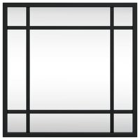 Wandspiegel vierkant 30x30 cm ijzer zwart 3