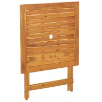 3-delige Bistroset poly rattan en massief hout zwart 7