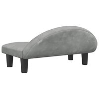 Hondenmand 70x52x30 cm fluweel lichtgrijs 5