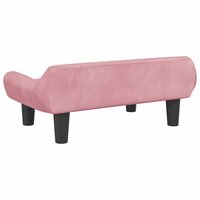Hondenmand 70x40x24 cm fluweel roze 5