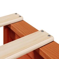 Bed met matras massief grenenhout wasbruin 140x190 cm 7