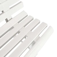 Tuinbank 145,5 cm kunststof wit 4