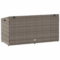 Tuinbox 110x50x58 cm poly rattan grijs 6