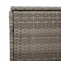 Tuinbox 110x50x58 cm poly rattan grijs 8