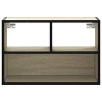 Tv-meubel 60x31x39,5 cm bewerkt hout metaal sonoma eikenkleurig 4