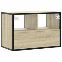 Tv-meubel 60x31x39,5 cm bewerkt hout metaal sonoma eikenkleurig 6
