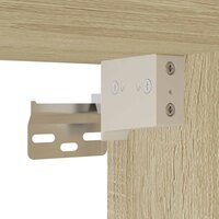 Tv-meubel 60x31x39,5 cm bewerkt hout metaal sonoma eikenkleurig 8