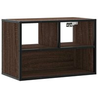 Tv-meubel 60x31x39,5 cm bewerkt hout metaal bruin eikenkleurig 2