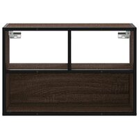 Tv-meubel 60x31x39,5 cm bewerkt hout metaal bruin eikenkleurig 4