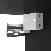 Tv-meubel 80x31x39,5 cm bewerkt hout en metaal zwart 9