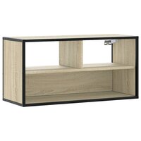 Tv-meubel 80x31x39,5 cm bewerkt hout metaal sonoma eikenkleurig 2