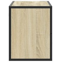 Tv-meubel 80x31x39,5 cm bewerkt hout metaal sonoma eikenkleurig 5