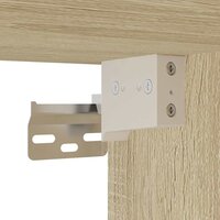 Tv-meubel 80x31x39,5 cm bewerkt hout metaal sonoma eikenkleurig 8