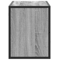 Tv-meubel 80x31x39,5 cm bewerkt hout metaal grijs sonoma eiken 5