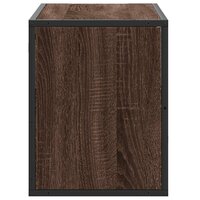 Tv-meubel 80x31x39,5 cm bewerkt hout metaal bruin eikenkleurig 5
