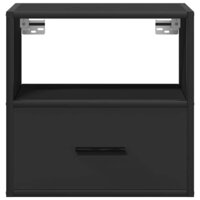 Nachtkastje wandgemonteerd 40x31x39,5 cm zwart 6