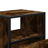 Nachtkastje wandgemonteerd 40x31x39,5 cm gerookt eikenkleurig 9