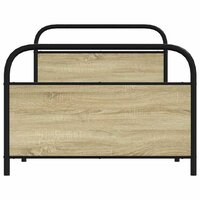 Bedframe zonder matras bewerkt hout sonoma eikenkleur 90x200 cm 4