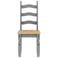 3-delige Eetset Panama massief grenenhout grijs 8