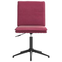 Eetkamerstoel fluweel wijnrood 3