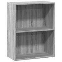 Boekenkast 60x30x77 cm bewerkt hout grijs sonoma eikenkleurig 2