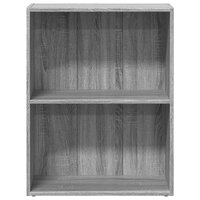 Boekenkast 60x30x77 cm bewerkt hout grijs sonoma eikenkleurig 4