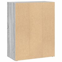 Boekenkast 60x30x77 cm bewerkt hout grijs sonoma eikenkleurig 6