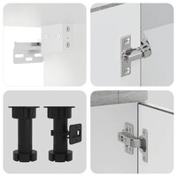 4-delige Keukenkastenset Porto bewerkt hout grijs sonoma eiken 6