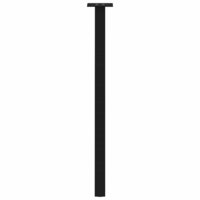 Salontafelpoten 4 st 72 cm staal zwart 6