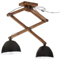 Plafondlamp 25 W E27 29x18x85 cm zwart 2