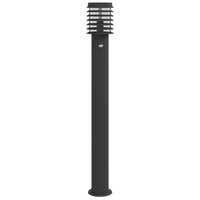 Vloerlamp voor buiten met sensor 110 cm roestvrijstaal zwart 4