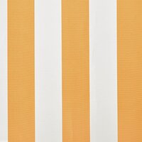 Luifeldoek 4x3 m canvas zonnebloemgeel en wit 4