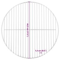 Barbecuerooster rond &Oslash;44,5 cm 304 roestvrij staal 6