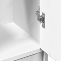 Wastafelkast 63x29x55 cm bewerkt hout wit 9