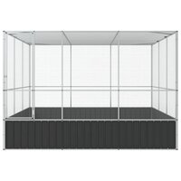 Voli&egrave;re 311x307x212 cm staal zilverkleurig 4