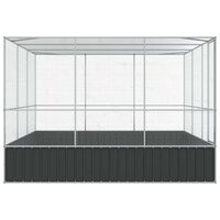 Voli&egrave;re 311x307x212 cm staal zilverkleurig 5