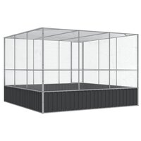 Voli&egrave;re 311x307x212 cm staal zilverkleurig 6