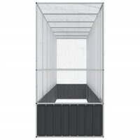 Voli&egrave;re met verlengstuk 626,5x107x212 m staal zilverkleurig 4