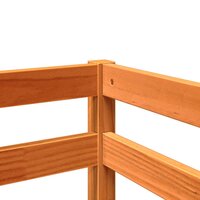 Kinderhoogslaper zonder matras grenenhout wasbruin 80x200 cm 9