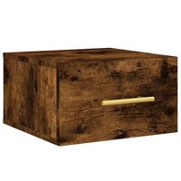 Nachtkastje wandgemonteerd 35x35x20 cm gerookt eikenkleurig 2