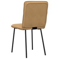 Eetkamerstoelen 2 st fluweel bruin 6