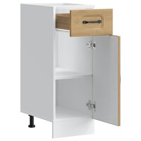 Keuken onderkast Kalmar bewerkt hout artisanaal eikenkleur 5