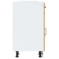 Keuken onderkast Kalmar bewerkt hout artisanaal eikenkleur 6