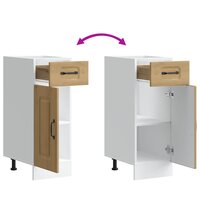 Keuken onderkast Kalmar bewerkt hout artisanaal eikenkleur 8